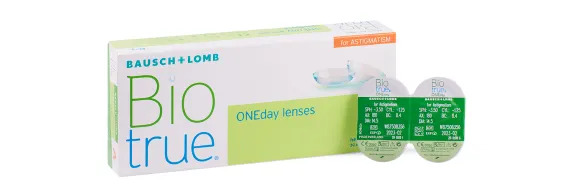 Однодневные мягкие контактные линзы Biotrue<sup class="reg">®</sup> ONEday for Astigmatism 30 шт - фото